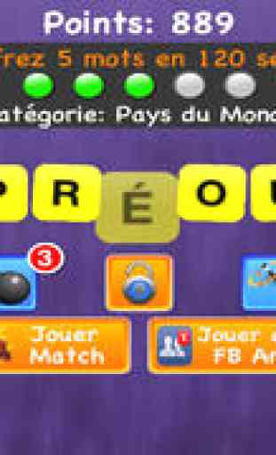 Déchiffrer avec des Amis - gratuit français mots jeux (obtenir de l'aide de facebook et twitter) 2