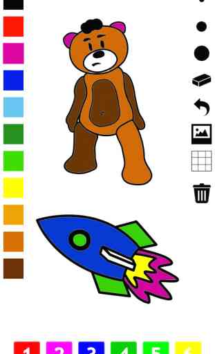 Livre à colorier des jouets pour les enfants: avec beaucoup de photos comme un jouet, garçon, fusée, ours en peluche, balle, voiture et avion. Jeu pour apprendre pour l'école préparatoire, maternelle ou primaire: comment dessiner une image 1