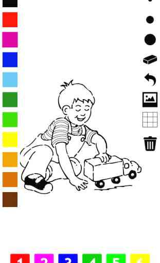 Livre à colorier des jouets pour les enfants: avec beaucoup de photos comme un jouet, garçon, fusée, ours en peluche, balle, voiture et avion. Jeu pour apprendre pour l'école préparatoire, maternelle ou primaire: comment dessiner une image 4