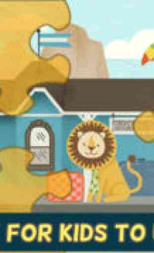 Train Games pour Enfants : Puzzles de Voiture Zoo et Voie Ferrée 2