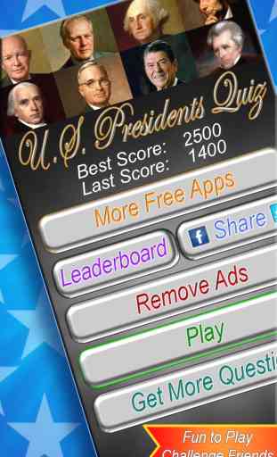 US Presidents Trivia Quiz Free - United States Presidential Historical Photo Recognition Guessing Educational Game 2