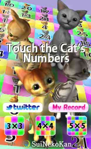 Touch the Cat’s Numbers（Toucher les chats nombres） 1