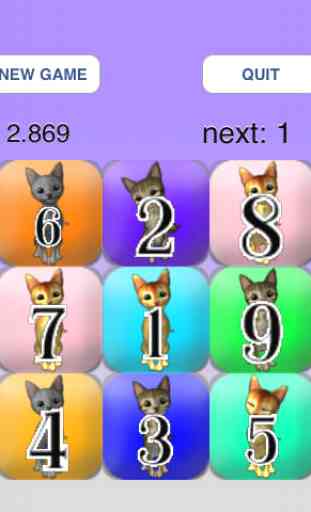 Touch the Cat’s Numbers（Toucher les chats nombres） 2