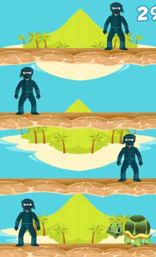 Turtle Jump Vs Ninja isles 3