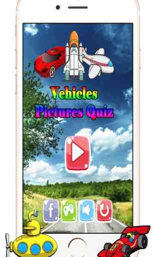 Vehicles Cartoon Fun Picture Quiz Puzzles for Kids 1