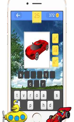 Vehicles Cartoon Fun Picture Quiz Puzzles for Kids 2