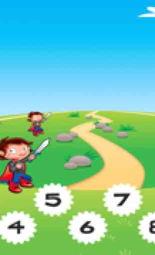 Tâches D'apprentissage Gratuits À Dix Comte: 123 Jeux Mathématiques Pour Les Enfants Avec la Princesse Au Pays des Merveilles 3