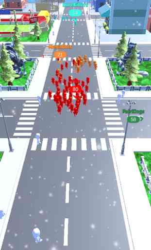3D Crowd City War 3