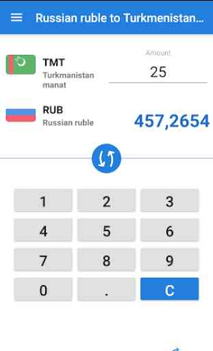 Ruble to Turkmenistan Manat / RUB to TMT Converter 3