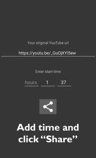 Start time for YouTube 3