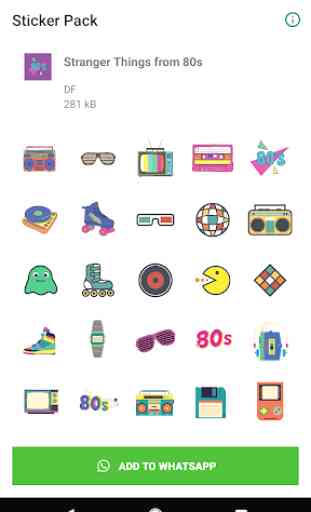 WAStickerApps  80's Stranger Things Retro Stickers 1