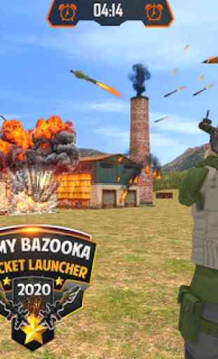 Army Bazooka Rocket Launcher: Shooting Games 2020 4