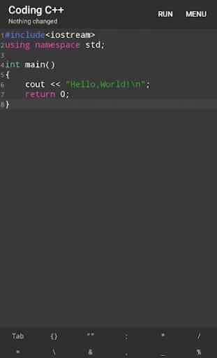 Coding C++ - The offline C++ compiler 2