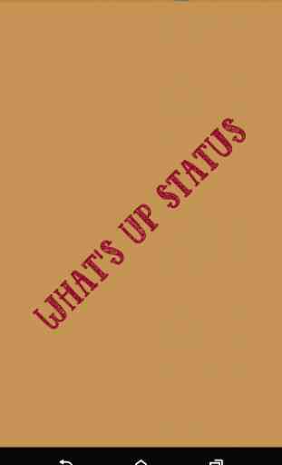 What's Up Status 1
