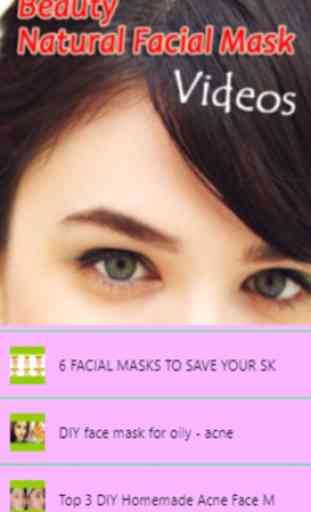 Beauty Natural Facial Mask Videos 3