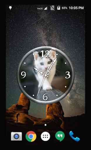 Cat Clock Live Wallpaper 1