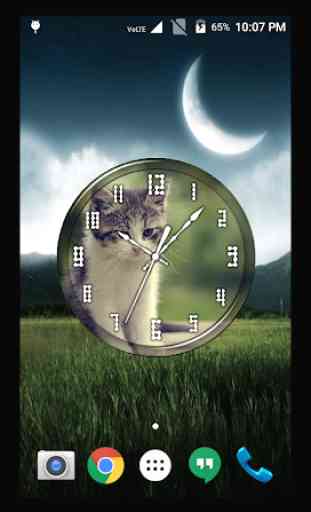 Cat Clock Live Wallpaper 3