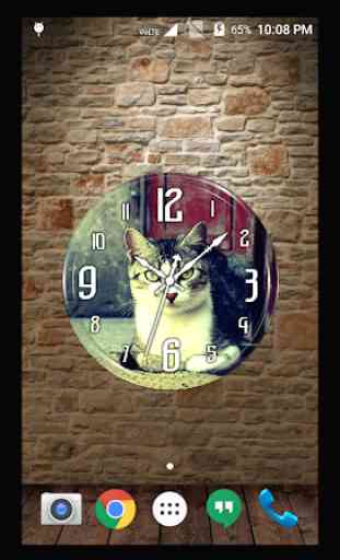 Cat Clock Live Wallpaper 4
