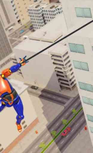 Grand Flying Robot Rope Hero - Crime City Gangster 2