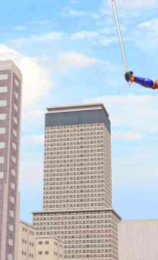 Grand Flying Robot Rope Hero - Crime City Gangster 4