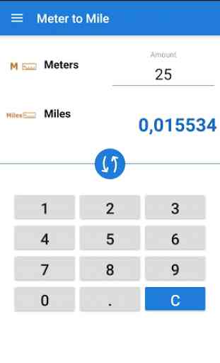 Meters to Miles / m to miles Converter 1