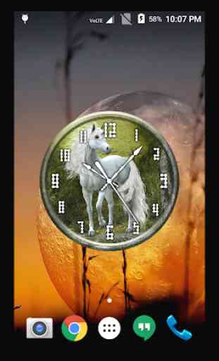 Unicorn Clock Live Wallpaper 4