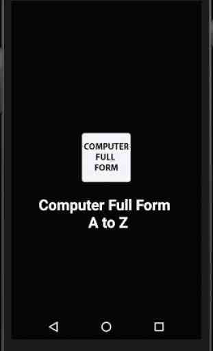 Computer Full Form : A to Z 1