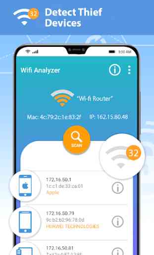 Detect WiFi Users - Wi-Fi Spy and Analyzer 2