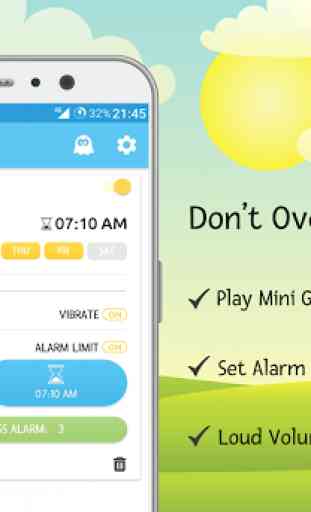 FunAlarm – Cute Alarm Clock with Games 1