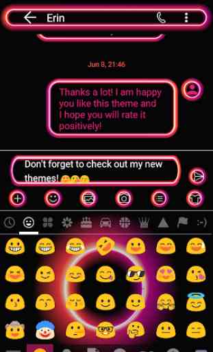 Retro Pink SMS Messages 4
