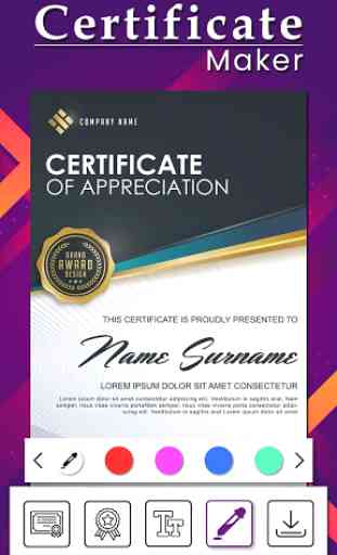 Certificate Maker - Professional Certificate Maker 4