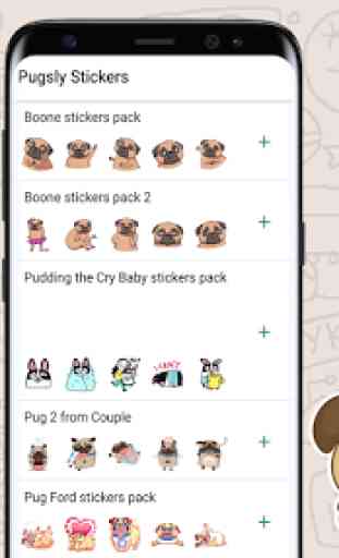 Pugsly The Dog Stickers 1