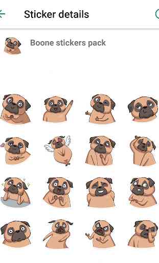 Pugsly The Dog Stickers 2