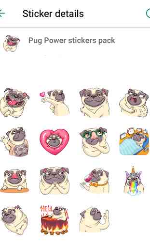 Pugsly The Dog Stickers 4