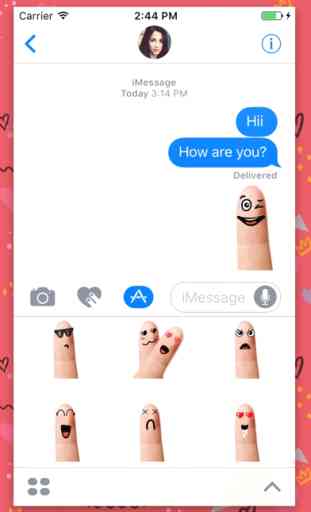 Stickers GIF Finger Smiley 2