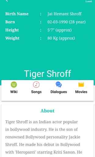 Tiger Shroff Songs Lyrics 2