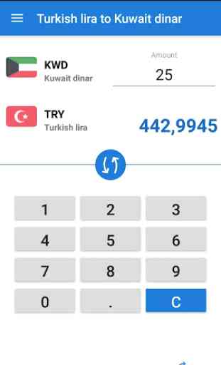Turkish lira to Kuwait dinar / TRY to KWD 2
