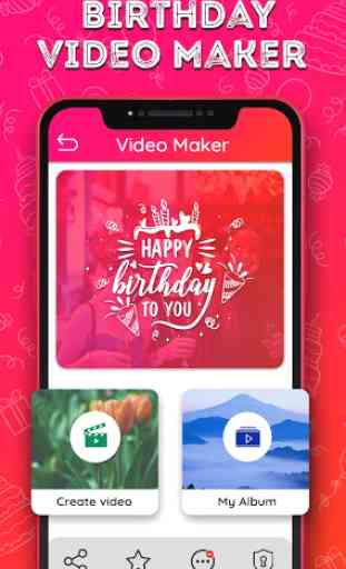Birthday Video Maker With Song 1