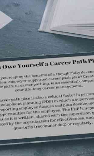 CAREER PATH PLANNING - PLAN FOR A BETTER CAREER 4