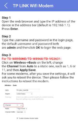 How to Change WiFi Channel on Wifi Modem 1