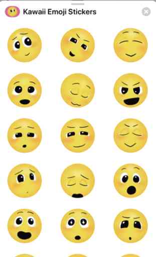 Kawaii Emoji stickers 2