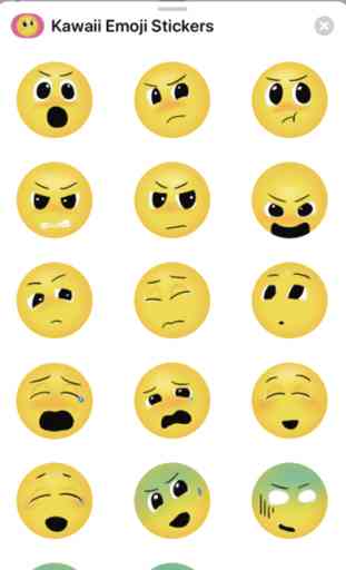 Kawaii Emoji stickers 3