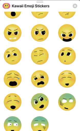 Kawaii Emoji stickers 4