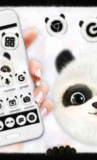 Panda mignon thème fond d’écrans HD animés 1