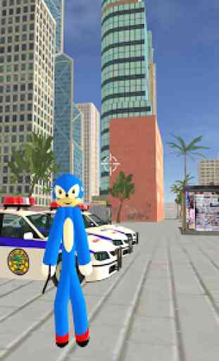 Speed Sonc Stickman Rope Hero Adventure Crime City 2