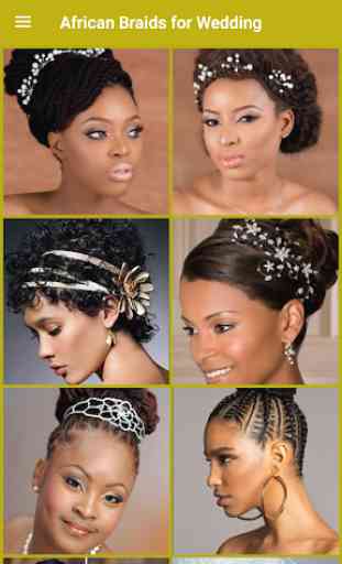 Tresses africaines pour mariage 1