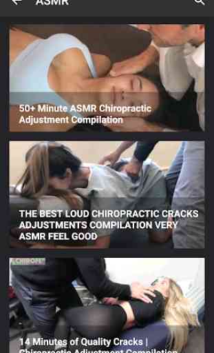 ASMR Chiropractic Bone Crack Adjustment Videos 3