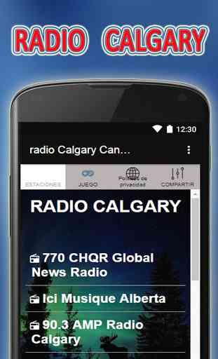 radio Calgary Canada gratis estaciones FM on line 1