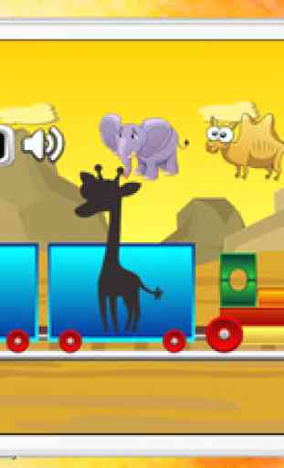 animaux de zoo puzzles pour les enfants d'âge préscolaire et 4