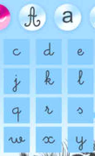 Ecrire l'alphabet - App gratuite pour apprendre en s'amusant - Jeu gratuit pour petit et grands enfants 3